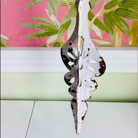 New Anthropologie Shabby Chic Holiday Ornament with Rope Tie - Picture 10 of 15